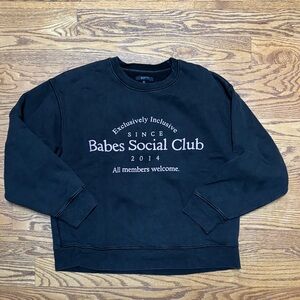 Brunette The Label Black Crewneck Sweater